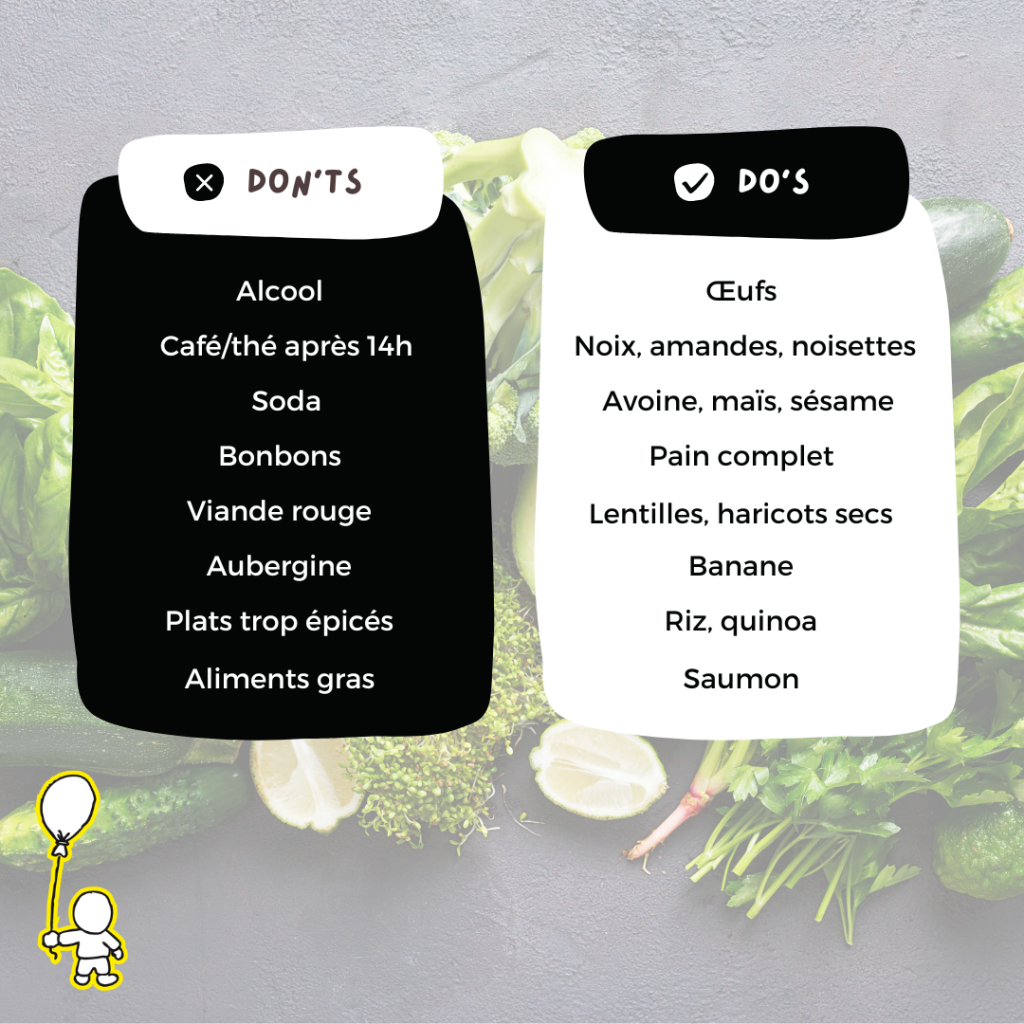 Que manger pour mieux dormir ? Liste des aliments à consommer et à ne pas consommer pour un meilleur sommeil